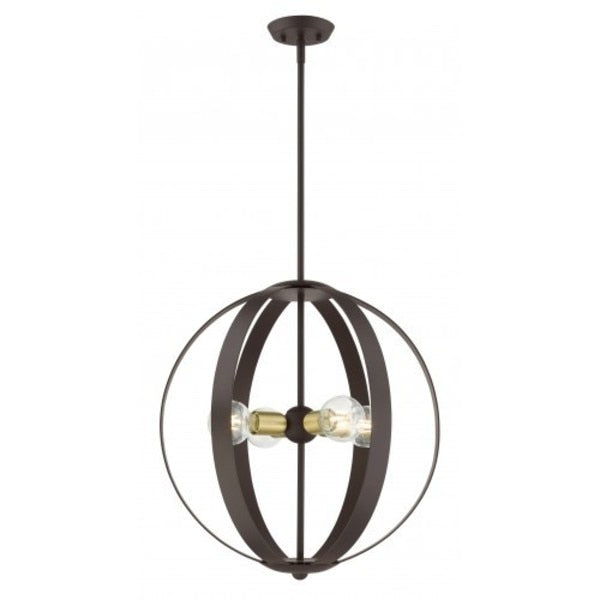 Bronze Chandelier, 4 Light