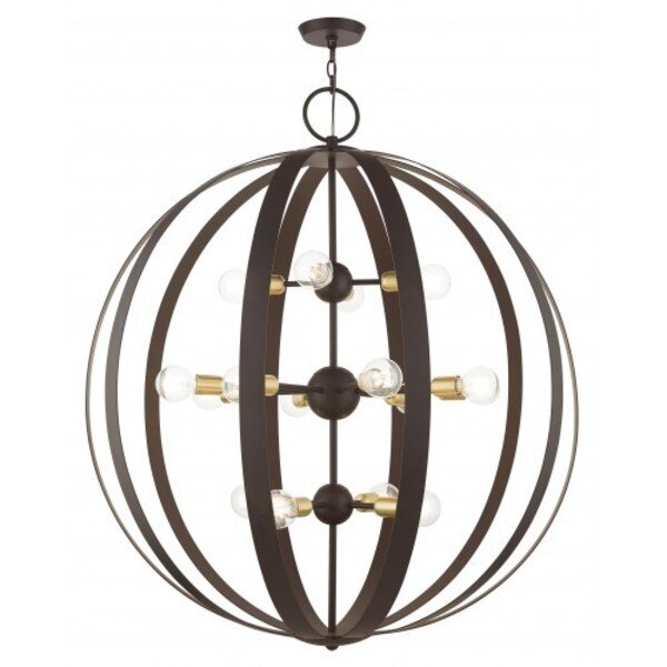 Bronze Foyer Chandelier, 16 Light