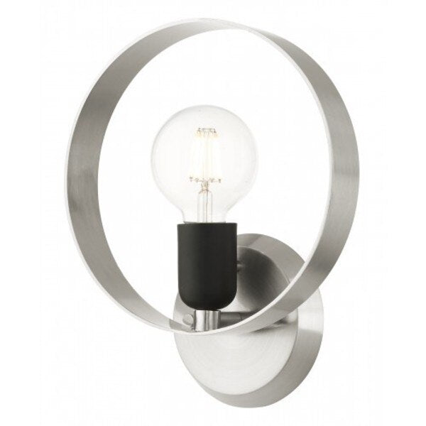 Brushed Nickel ADA Single Sconce, 1 Light
