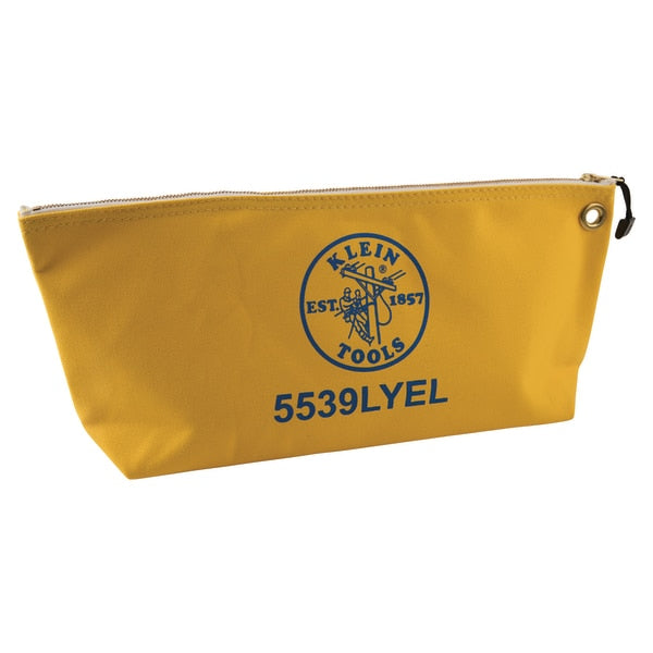 Canvas Bag with Zipper, Large Yellow, Canvas, Yellow