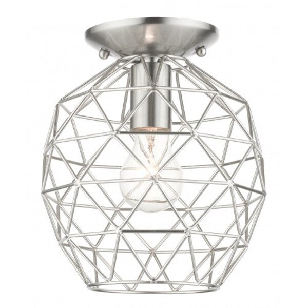 Brushed NickelFlush Mount, 1 Light
