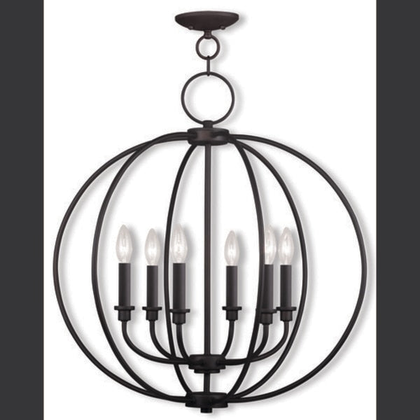 Milania 6 Light Bronze Chandelier