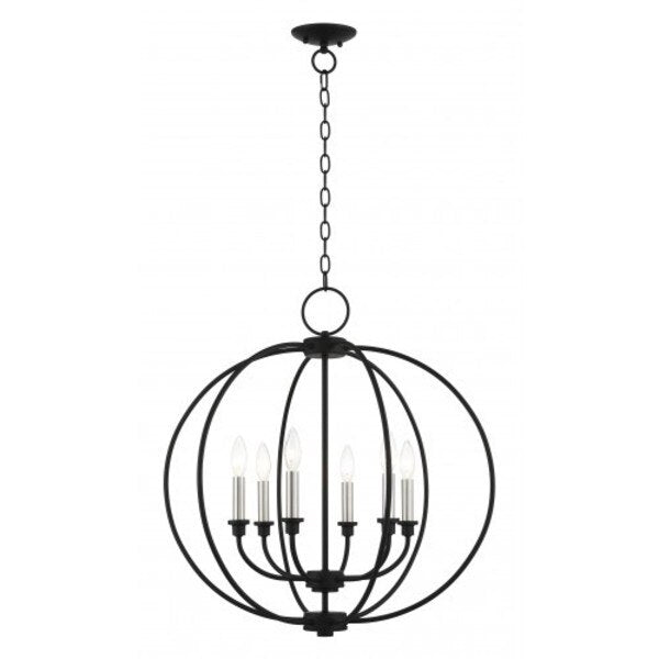 Black with Brushed Nickel Accents Chande