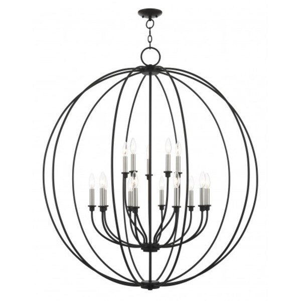 Black with Brushed Nickel Accents Chande