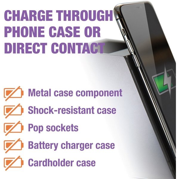 Wireless Phone Charger, Black, 9V