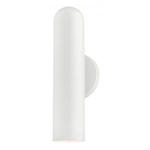 Shiny White ADA Single Sconce, 1 Light