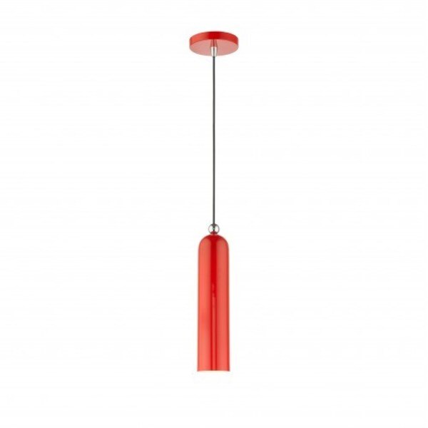 Shiny Red Pendant, 1 Light