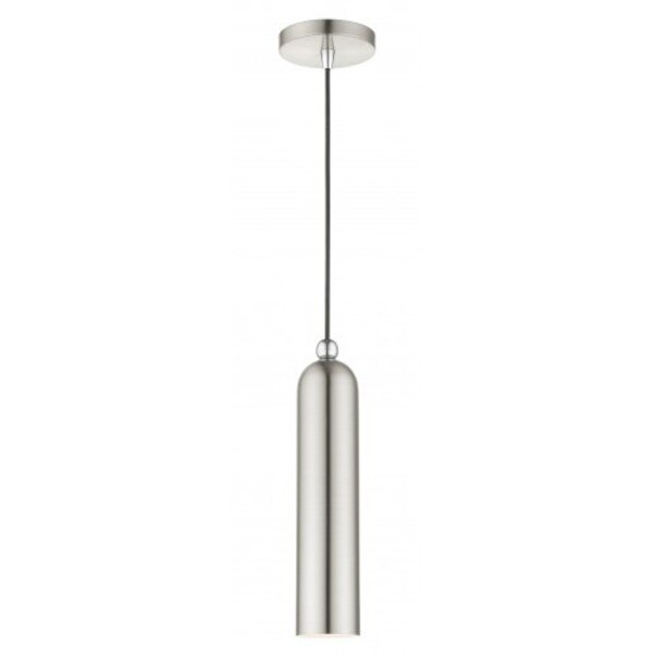 Brushed Nickel Pendant, 1 Light