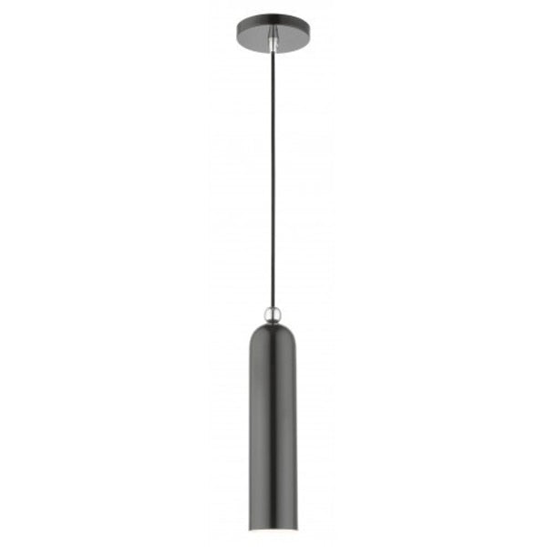 Shiny Dark Gray Pendant, 1 Light
