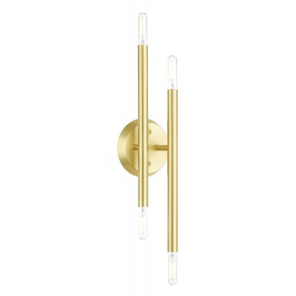 Satin BrassSconce, 4 Light