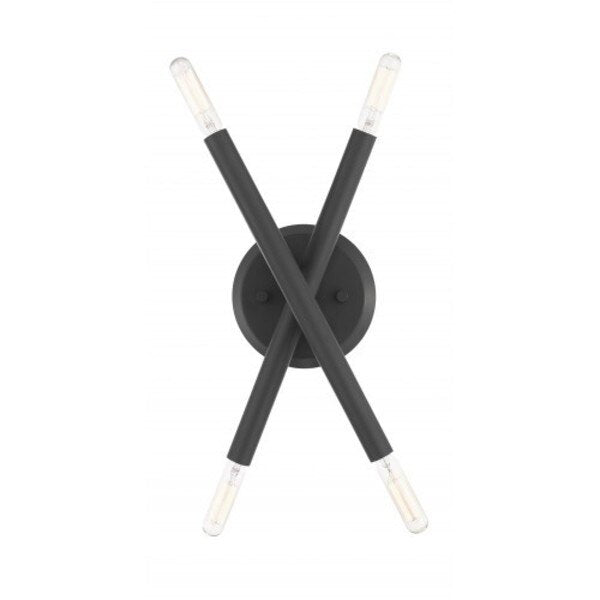 Scandinavian Gray Sconce, 4 Light