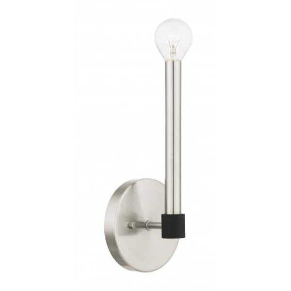 Brushed Nickel with Satin Brass Accents