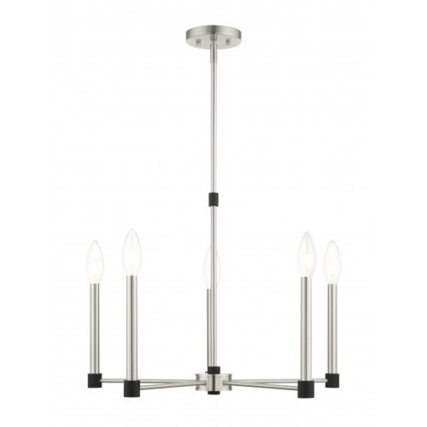 Brushed Nickel with Satin Brass Accents
