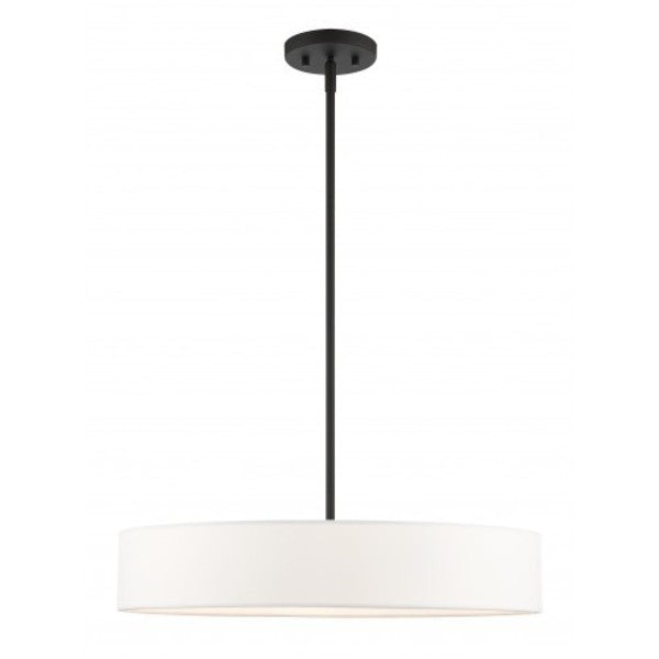 Black with Brushed Nickel Accents Pendan