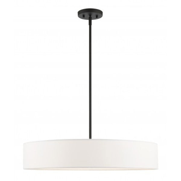 Black with Brushed Nickel Accents Pendan