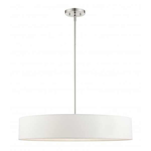 Brushed Nickel Pendant, 5 Light