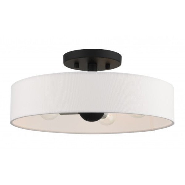 Black with Brushed Nickel Accents Semi F