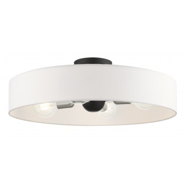 Black with Brushed Nickel Accents Semi F