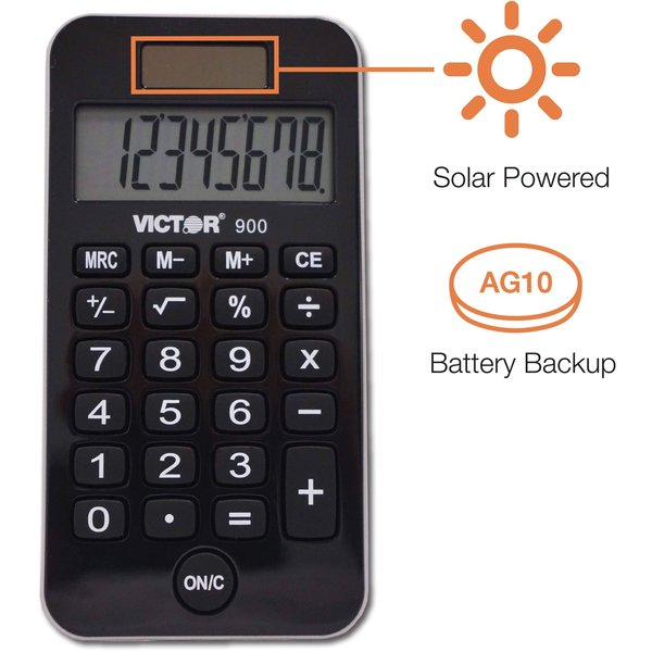 Pocket Calculator, LCD, 8 Digits