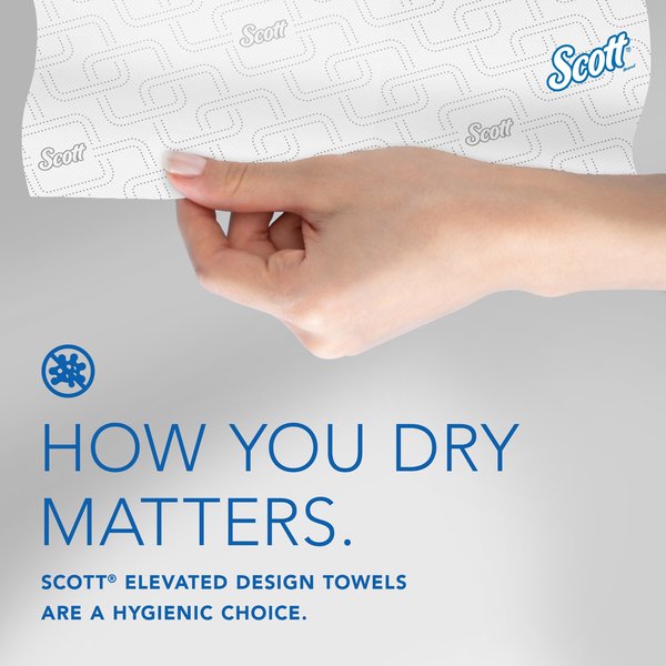 Pro Slimroll Hard Roll Towels for Orange Core Dispensers, White, (580'/Roll, 6 Rolls/Case)