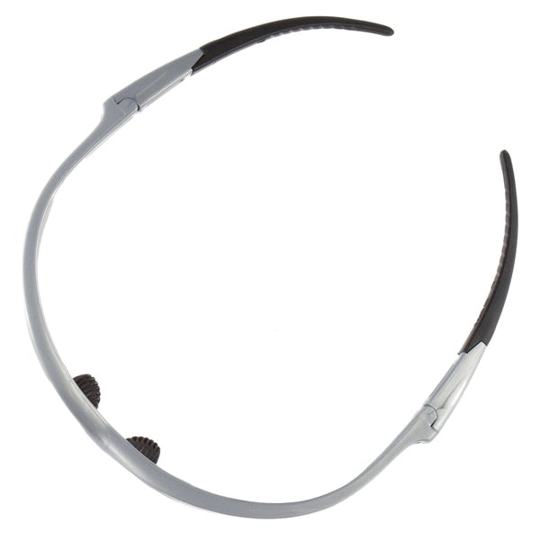 Safety Glasses, Wraparound Smoke Polycarbonate Lens, Anti-Fog