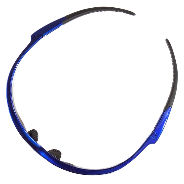 Safety Glasses, Wraparound Smoke Polycarbonate Lens, Anti-Fog