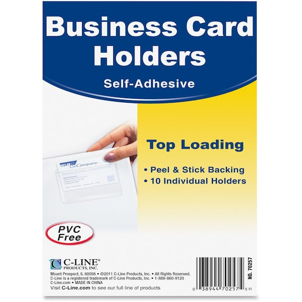 Top Load Business Card Holder, Pk10