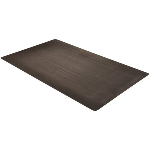 Antifatigue Mat, Black, 5 ft L x 3 ft W, Vinyl Surface With Dense Closed PVC Foam Base, 1/2 in Thick
