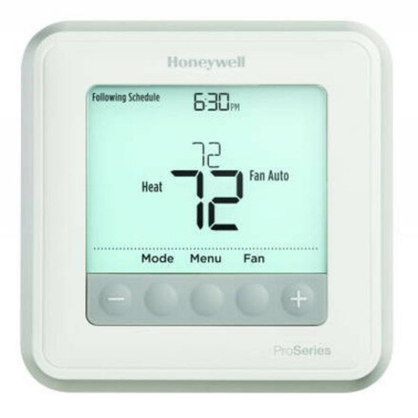 Programmable Thermostat, 7, 5-2, 5-1-1 Programs, 2 H 2 C, Wall Mount, Hardwired/Battery, 20/30VAC