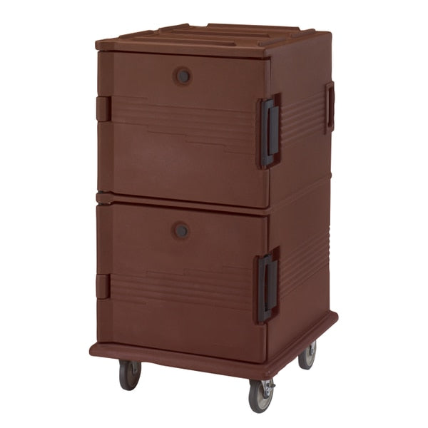 Food Transport Cart, Side-Load, Dark Brown