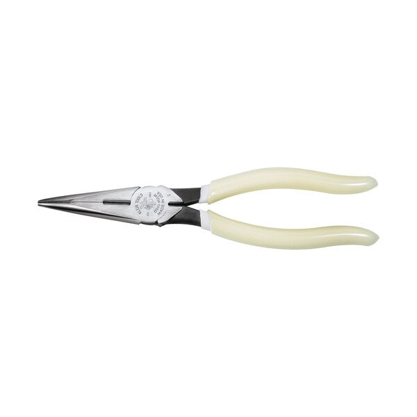 Pliers, Long Nose Side-Cutters, High-Visibility, 8-Inch