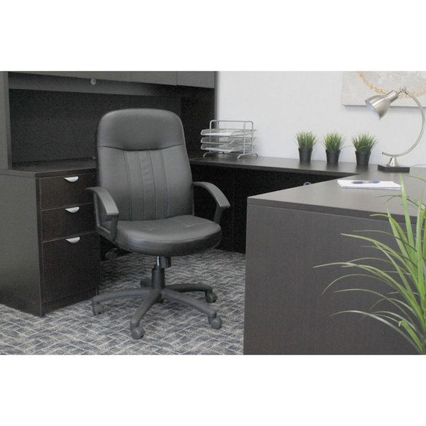 Leather Executive Chair, Loop, Black