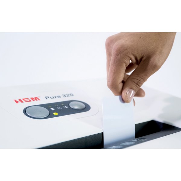 Paper Shredder, Cross-Cut, White, 6.6 gal.