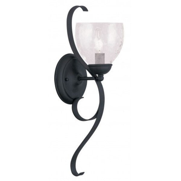Black Wall Sconce, 1 Light