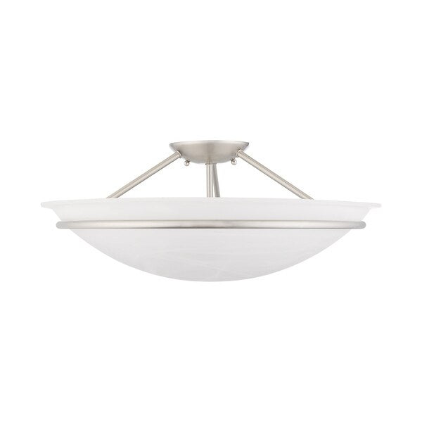Newburgh 3 Light Brushed Nickel Ceiling