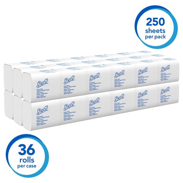 Toilet Paper, 250 Sheets, 36 PK