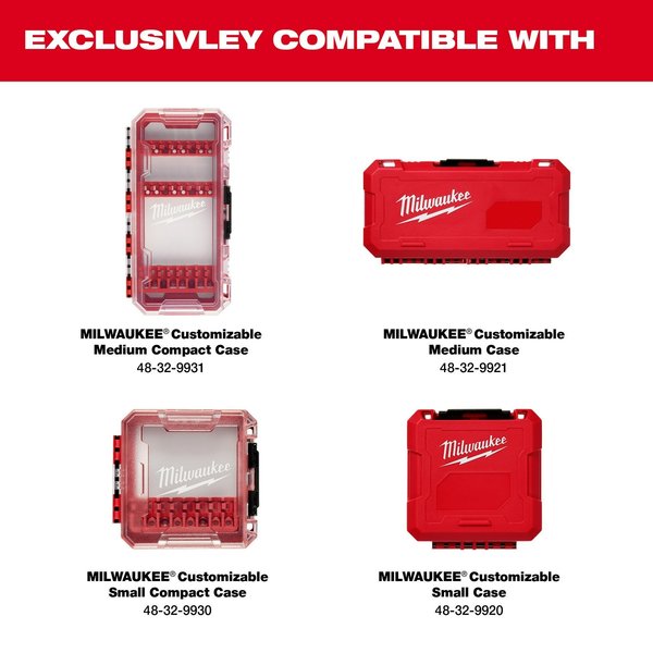 Small & Medium Case Rows for Insert Bit Accessories (5 pk)