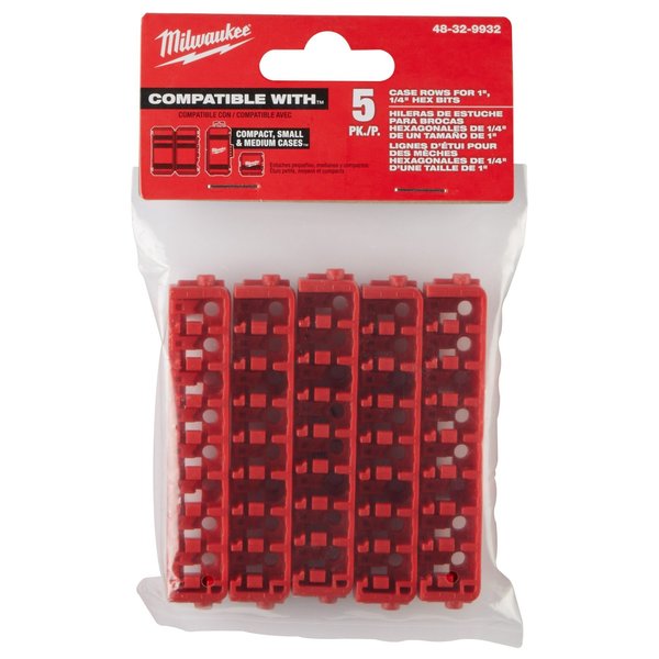 Small & Medium Case Rows for Insert Bit Accessories (5 pk)