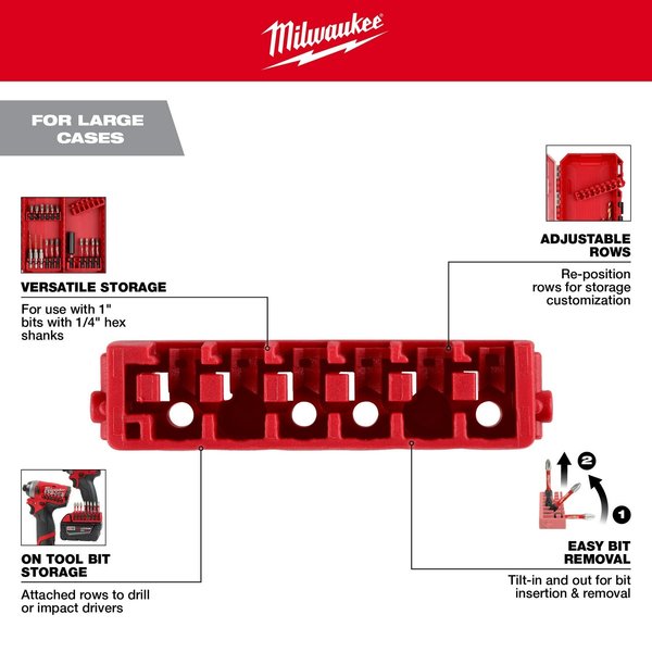 Large Case Rows for Insert Bit Accessories (5 pk)