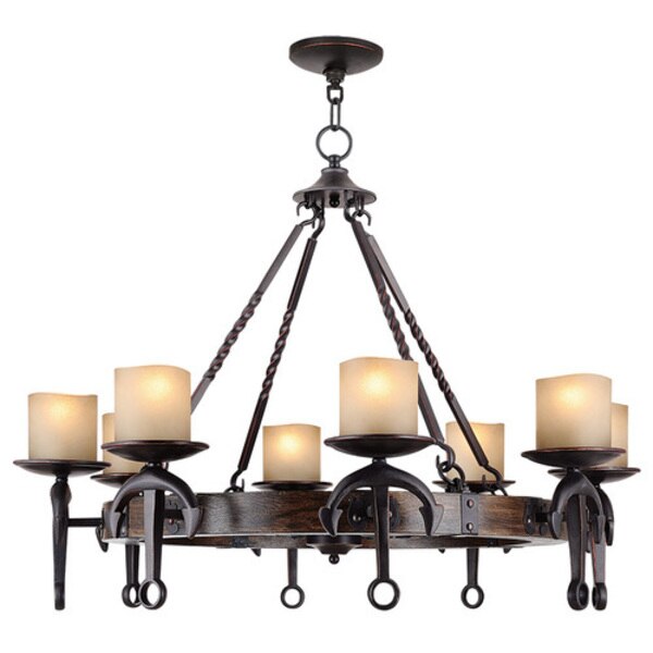 Cape May 8 Light Olde Bronze Chandelier