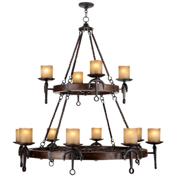 Cape May 12 Light Olde Bronze Chandelier