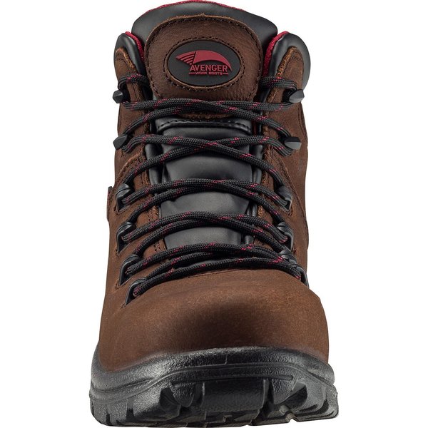 Size 7 Men's Hiker Boot Composite Work Boot, Brown