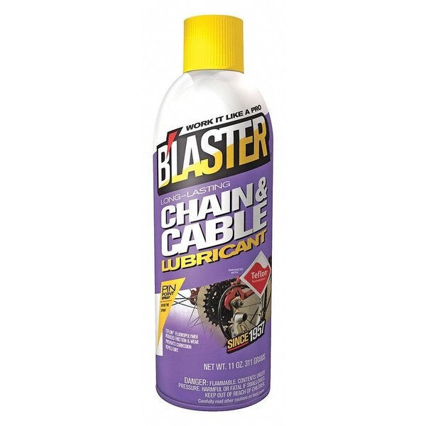 Chain and Cable Lubricant, 0 to 350 Degree F, 11 oz Aerosol Can, Clear