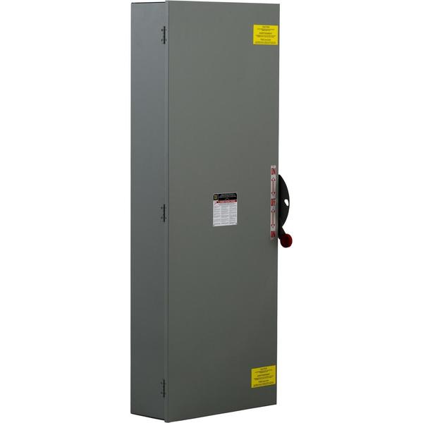 Nonfusible Enclosed Double Throw Disconnect Switch, 600 A, 600V AC/DC, 3 pole, NEMA 1