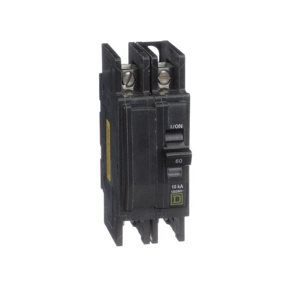 Miniature Circuit Breaker, 60, 120/240VAC, 2 Pole, Unit Mount Mounting Style, QOU Series