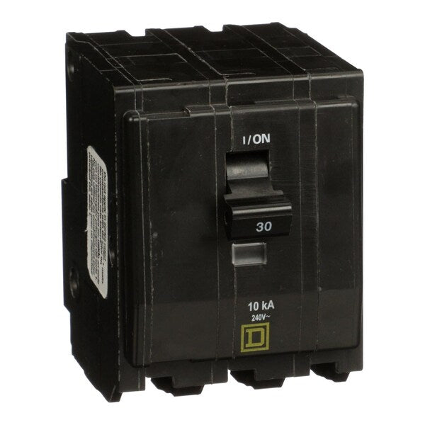 Miniature Circuit Breaker, 30, 240VAC, 3 Pole, Plug-In Mounting Style, QO Series