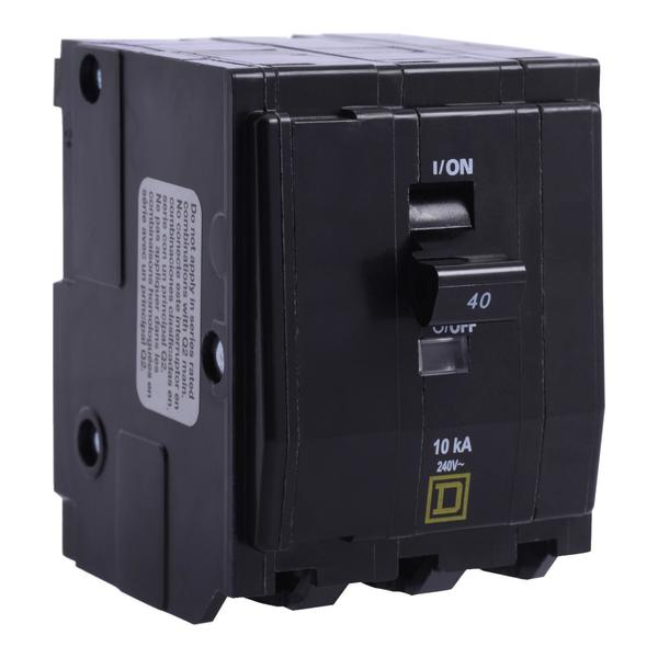 Miniature Circuit Breaker, 50, 240VAC, 3 Pole, Plug-In Mounting Style, QO Series