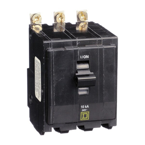 Miniature Circuit Breaker, 40, 240VAC, 3 Pole, Bolt-On Mounting Style, QOB Series