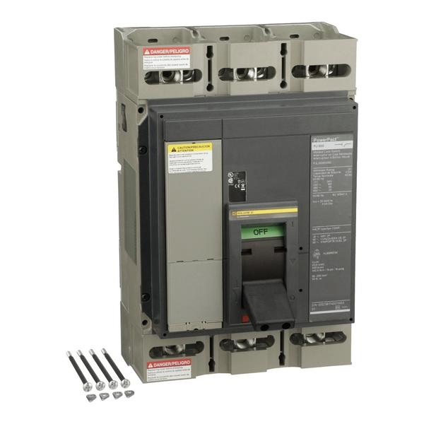 Molded Case Circuit Breaker, 600, 600VAC, 3 Pole