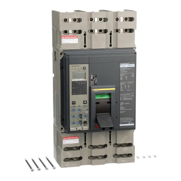 Molded Case Circuit Breaker, 1200, 600VAC, 3 Pole, Unit Mount Lug Mounting Style